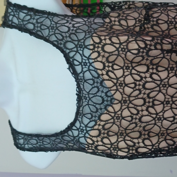 🆕️.TAYLOR BLACK LACE SHEATH DRESS Sz 6 - Picture 5 of 7